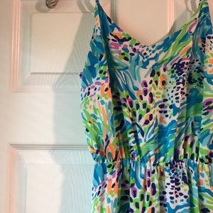 Lilly Pulitzer Floral Maxi Dress Sz XS
